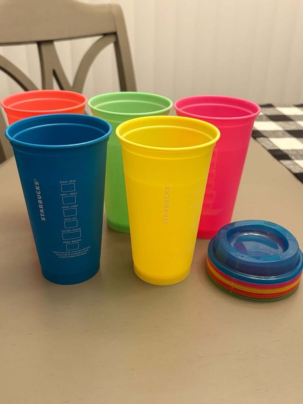 Starbucks Reusable Cups Multicolor Set